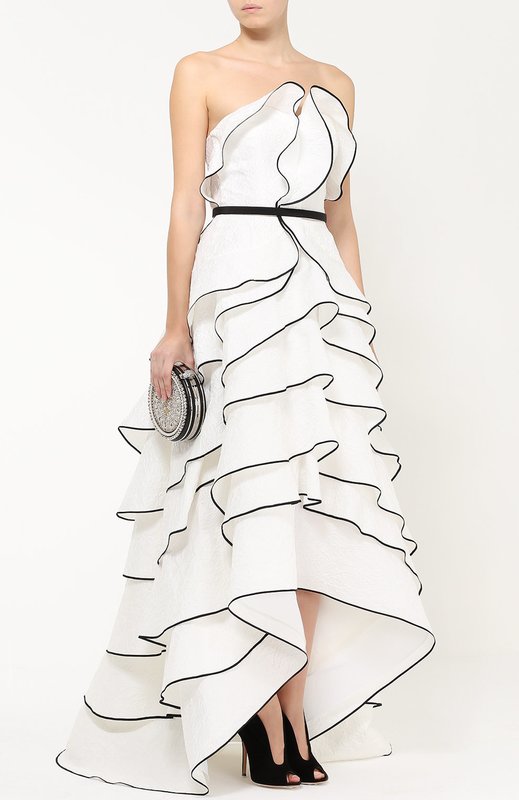 Asymmetric evening tiered dress Asymmetric evening tiered dress
