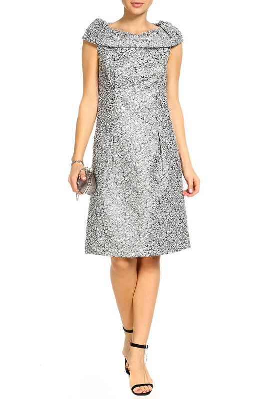 Silver brocade dress Silver brocade dress