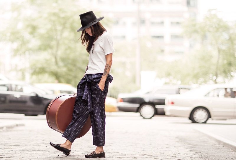 Stylish look with loafers