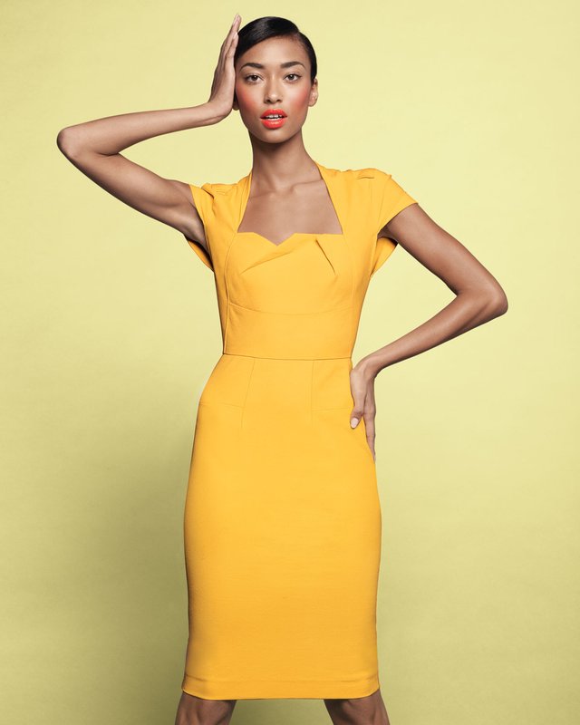 Yellow sheath dress Yellow sheath dress