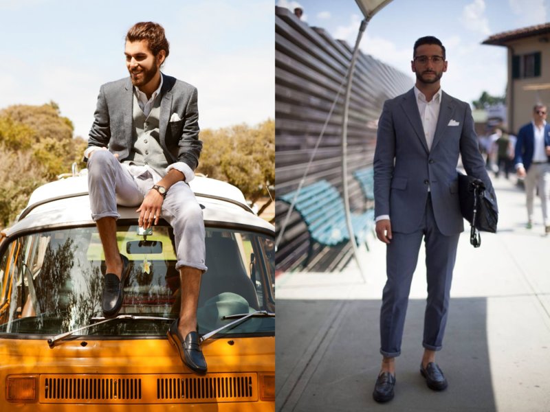 Suits with loafers