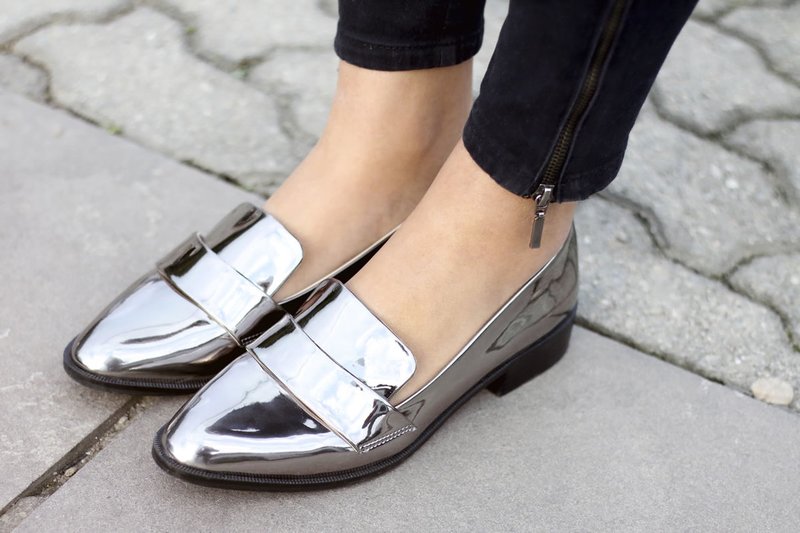 Metallic Loafers