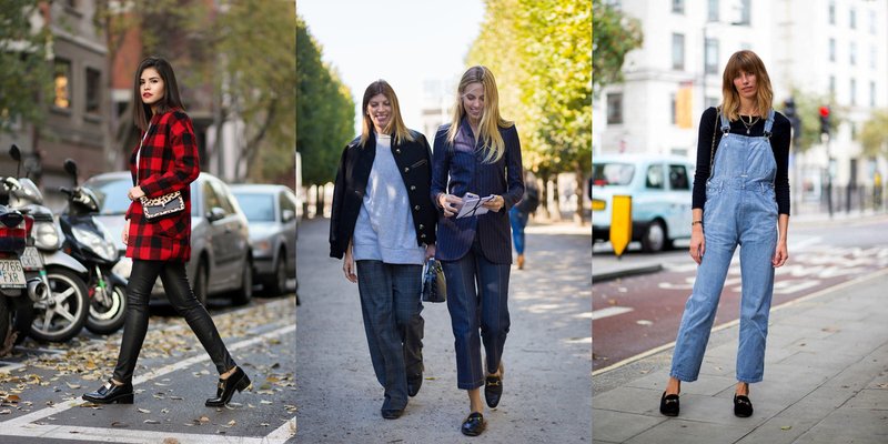 Fashionable images with loafers.