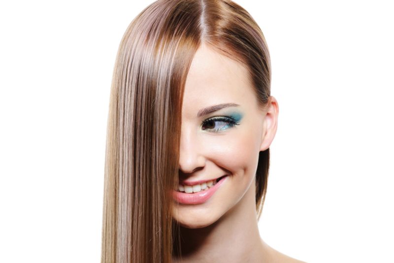 Hair straightened Hair straightened