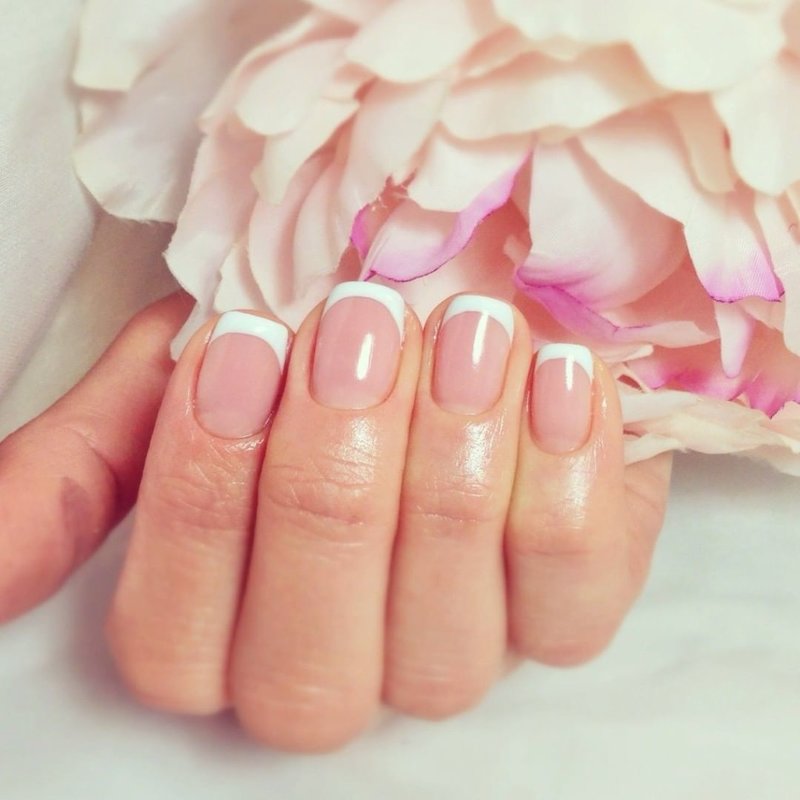 Classic French gel polish Classic French gel polish