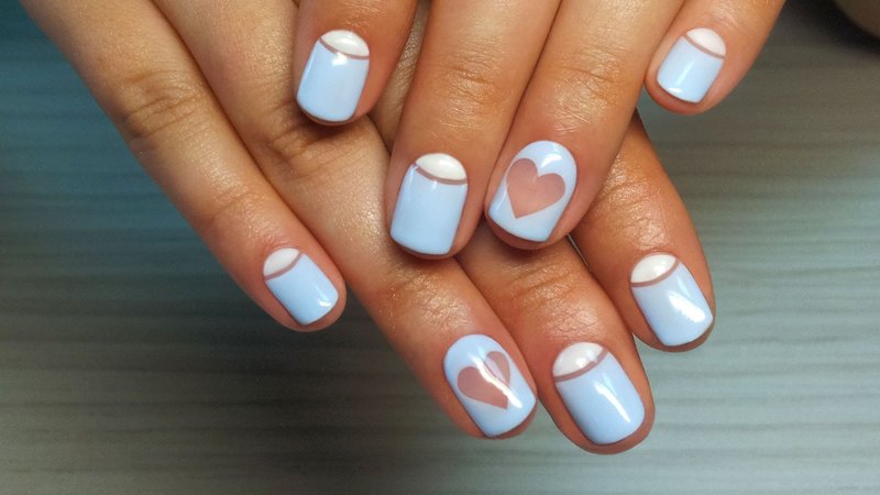 Lunar French Short Nails Lunar French Short Nails