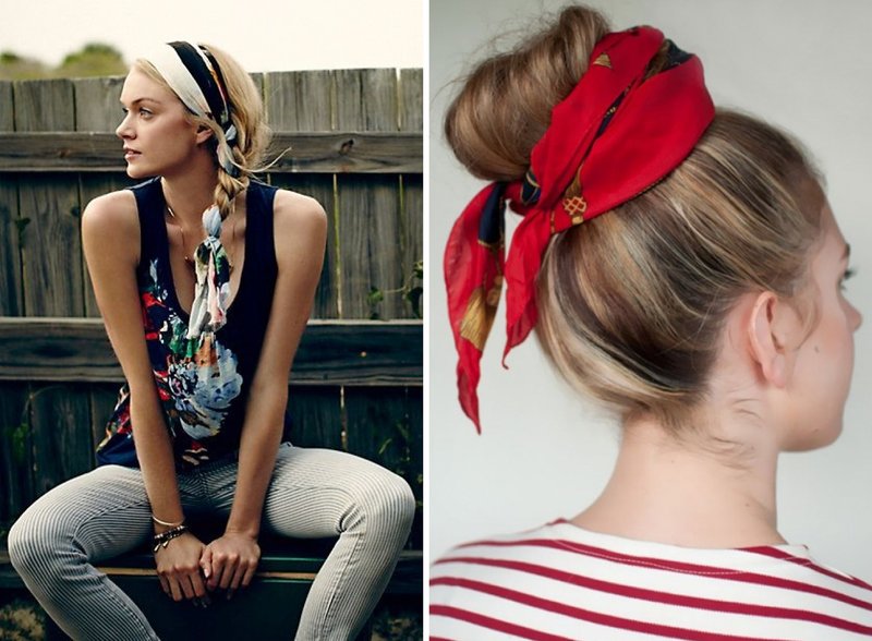 Hairstyles with scarves