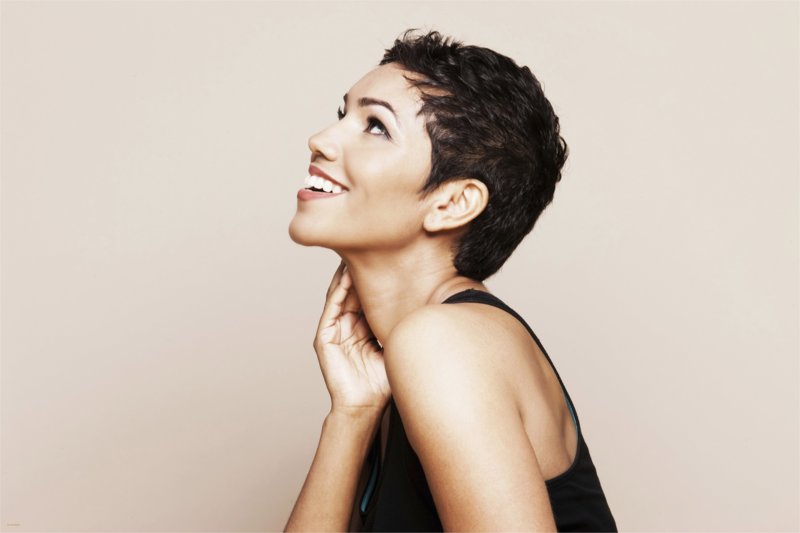 Ultra-short haired girl