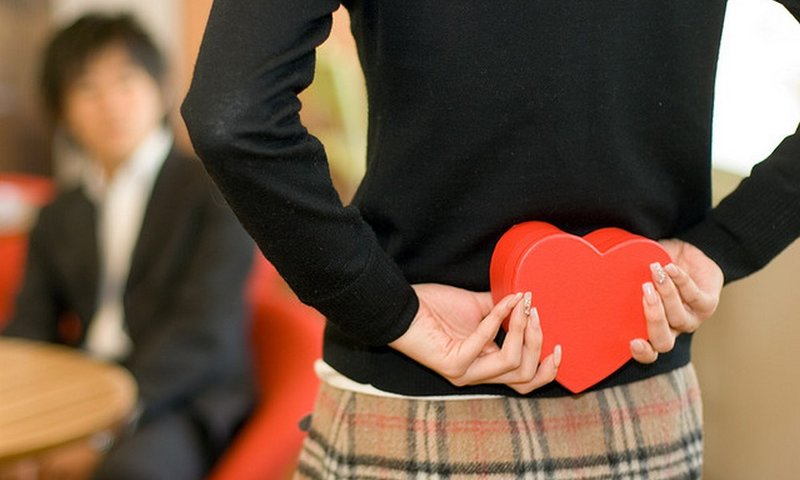 The moment of declaration of love Declaration of love