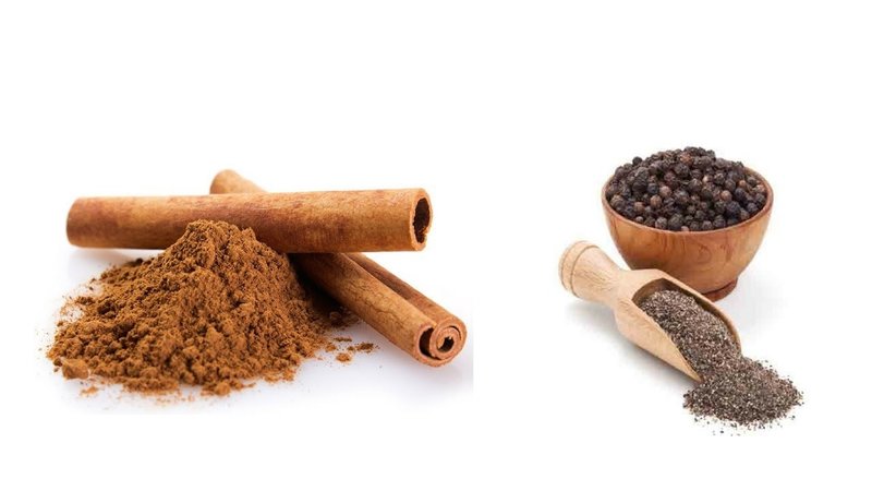 Cinnamon and pepper