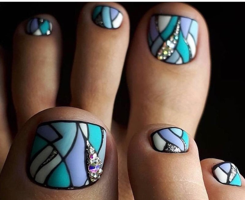 Abstract pattern with rhinestones Abstract pattern with rhinestones