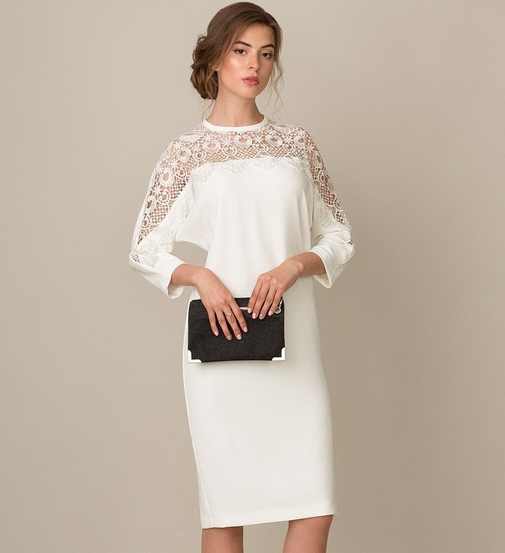 Fashionable white dress Fashionable white dress