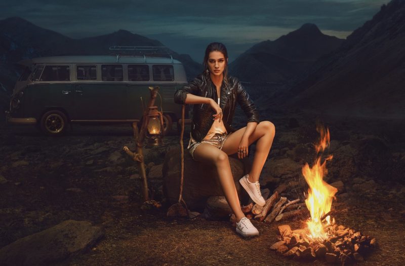 Bonfire in a woman's dream Bonfire in a woman's dream