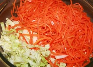 Korean carrot salad