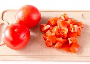 Greek salad with peppermint and oregano