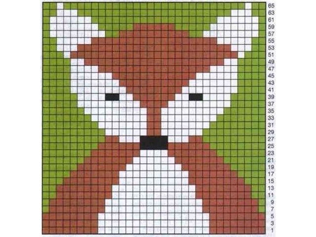 Knitting jacquard patterns: diagrams and description