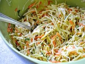 Fresh coleslaw