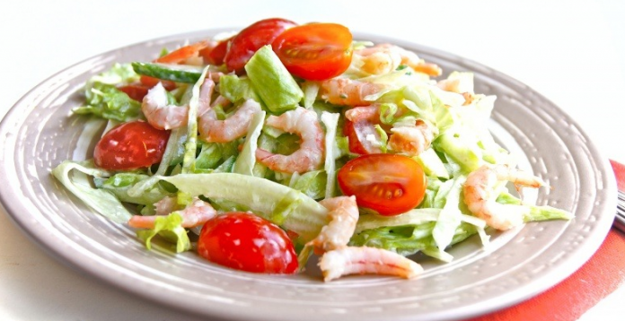 salad with shrimp