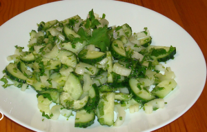 Cucumber Salad with Celery