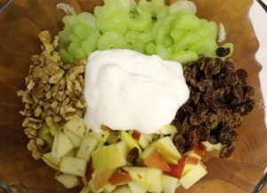 Celery Salad with Apple and Nuts
