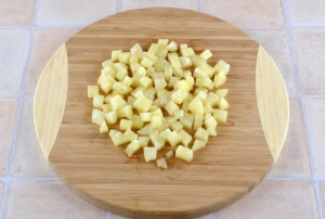 Light salad with cabbage and crab sticks