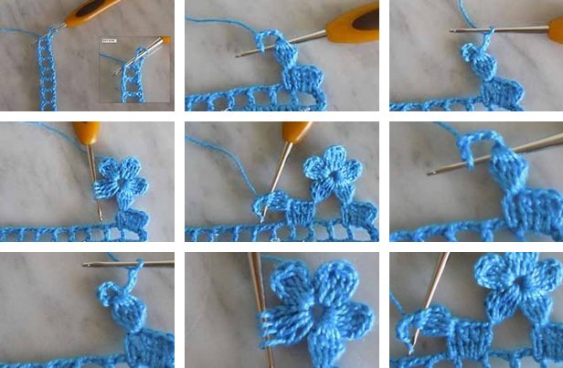 How to crochet the edges of the product beautifully?