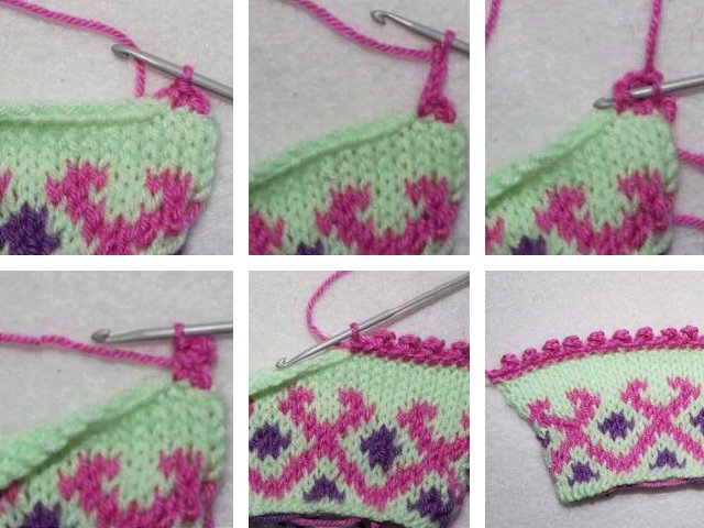 How to crochet the edges of the product beautifully?