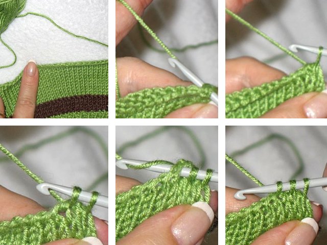How to crochet the edges of the product beautifully?
