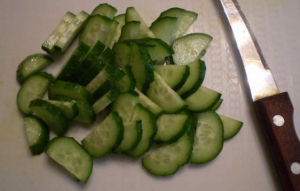 Cucumber Salad with Celery