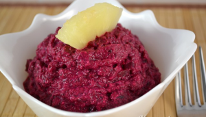 Beetroot Salad with Pineapple and Walnuts