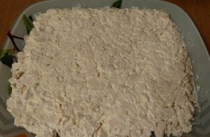 Creole salad with pineapple and chicken