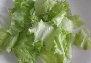 Salad with mushrooms and celery root