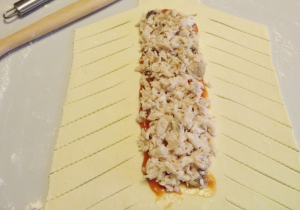 Puff pastry fish pie