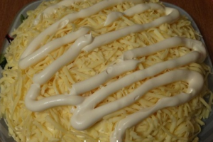 Creole salad with pineapple and chicken