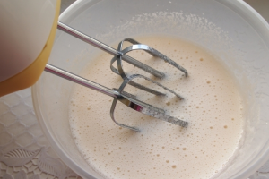 Apple pie with cottage cheese and candied fruit