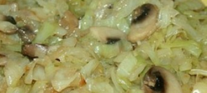 Pie with cabbage and mushrooms