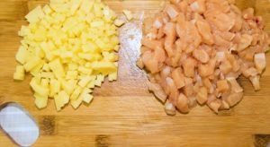 Jellied pie with chicken