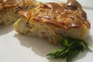 Jellied pie with chicken