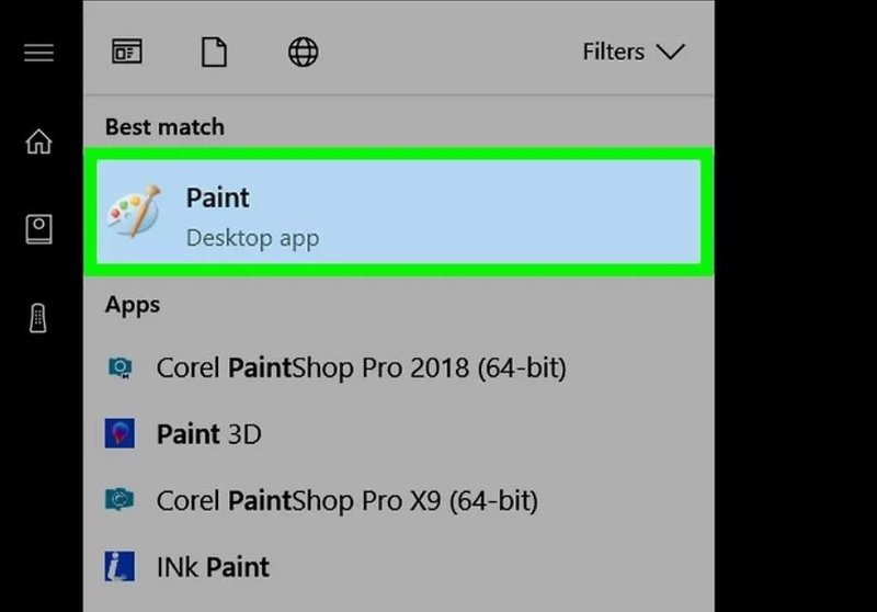 Saving a screenshot in Paint How to save a screenshot in Paint?