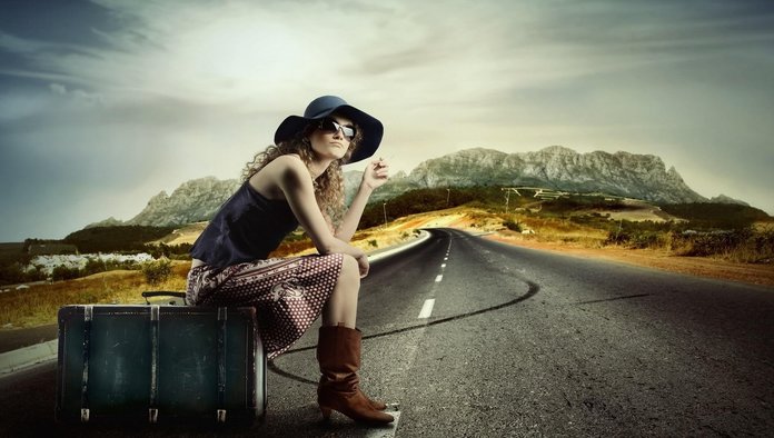 puteshestvennik devushka Prayer on the road