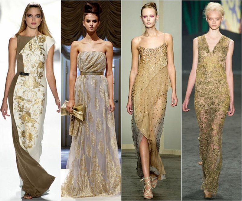 Golden White New Year's Outfit Golden White New Year's Outfit