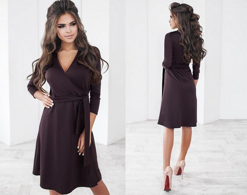 Dress in a chocolate shade Dress in a chocolate shade