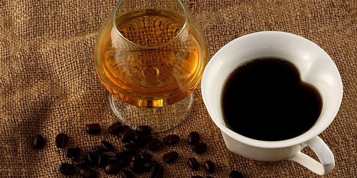 Mask with cognac and coffee