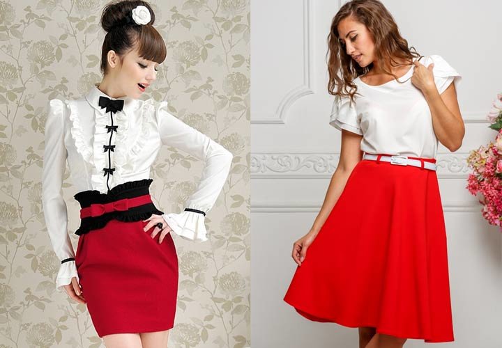 Red and white style Red and white style