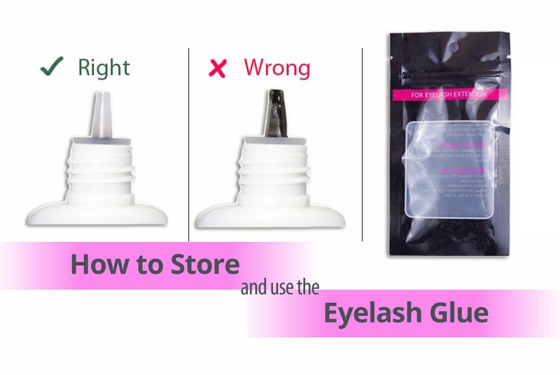 Rules for using glue for eyelashes