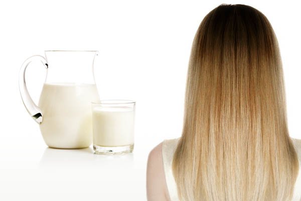 Hair mask with kefir