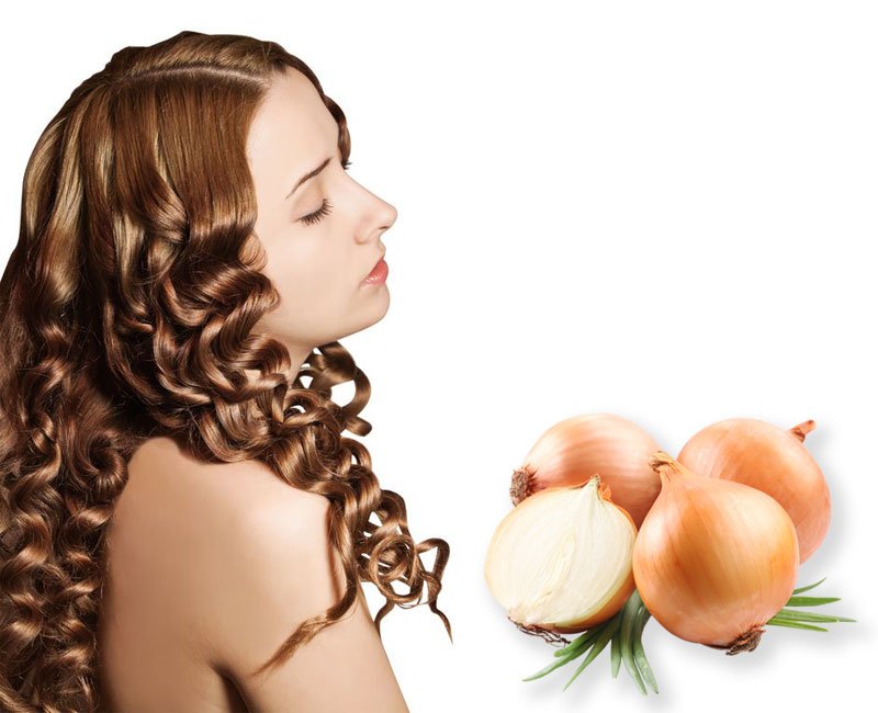 Hair masks with onions
