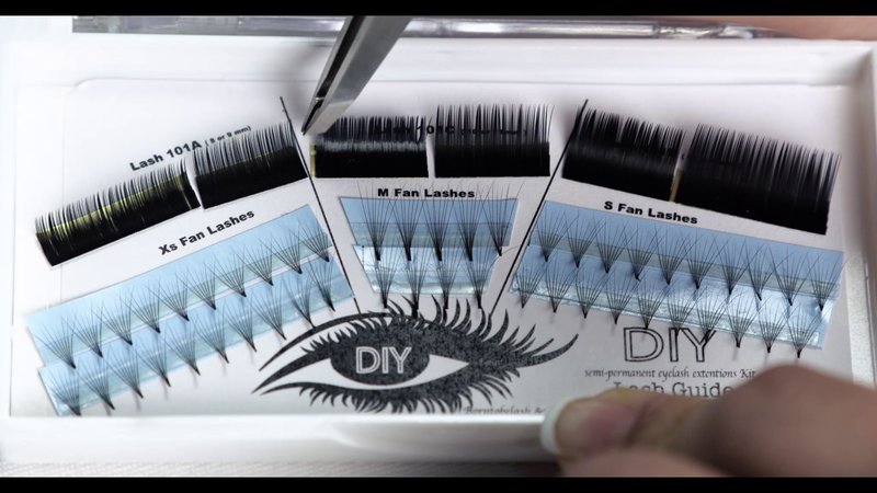 Different fake eyelashes