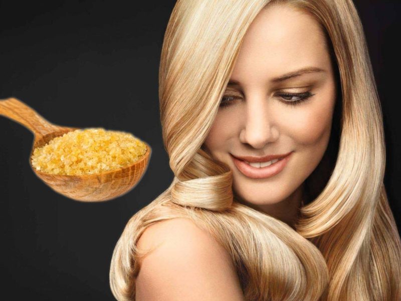 The effect of laminated hair with gelatin The effect of laminated hair with gelatin