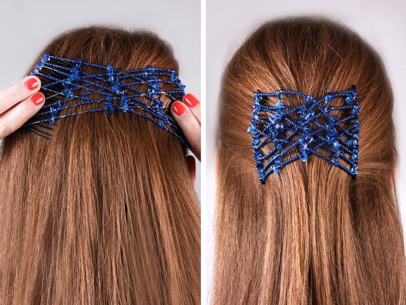 Hairstyle with hairpin mounting